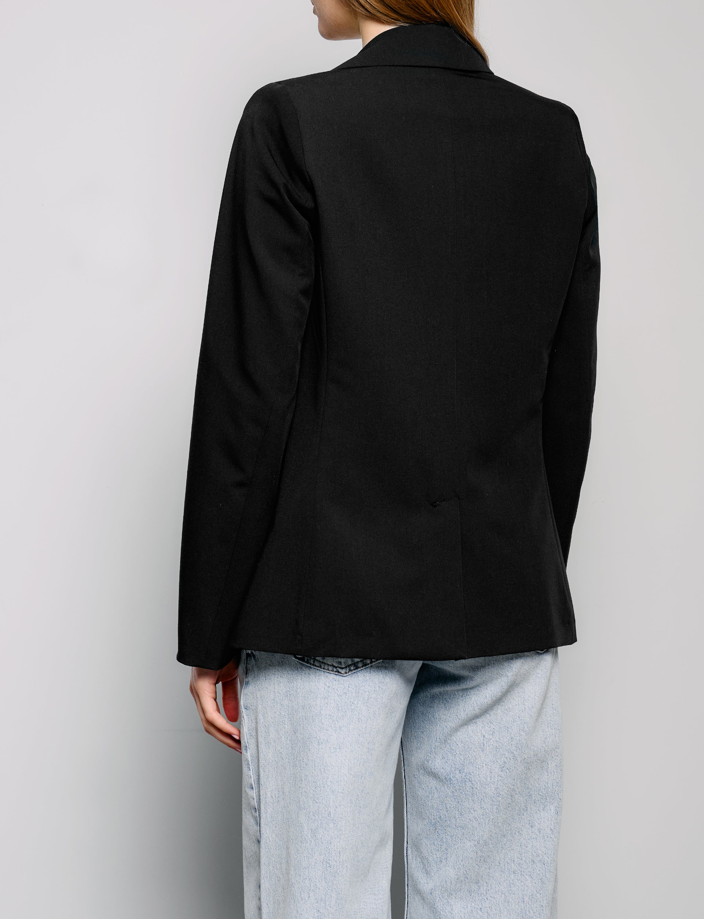 Blazer nero oversize monopetto - Image 3