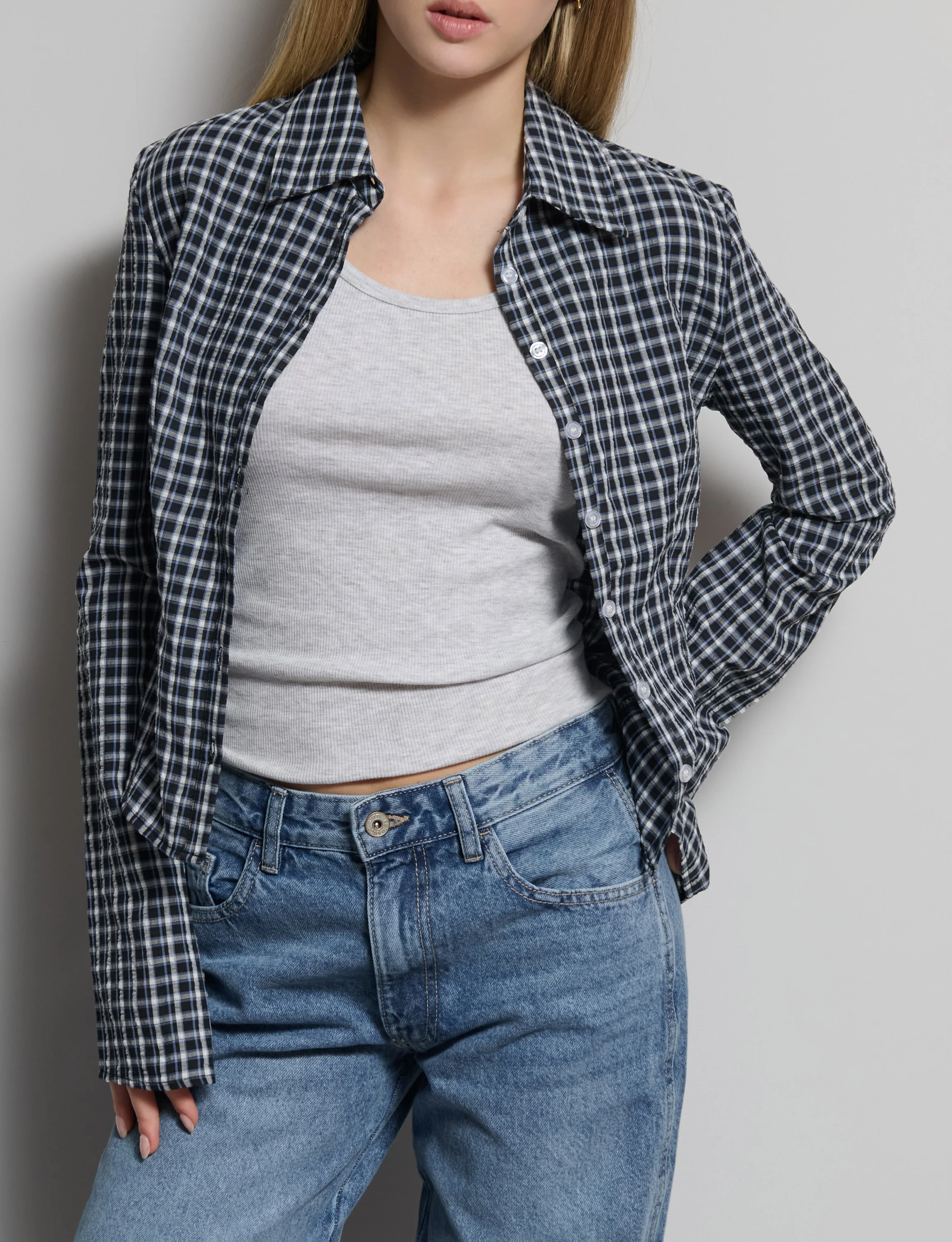 Camicia a quadretti avvitata - Image 3