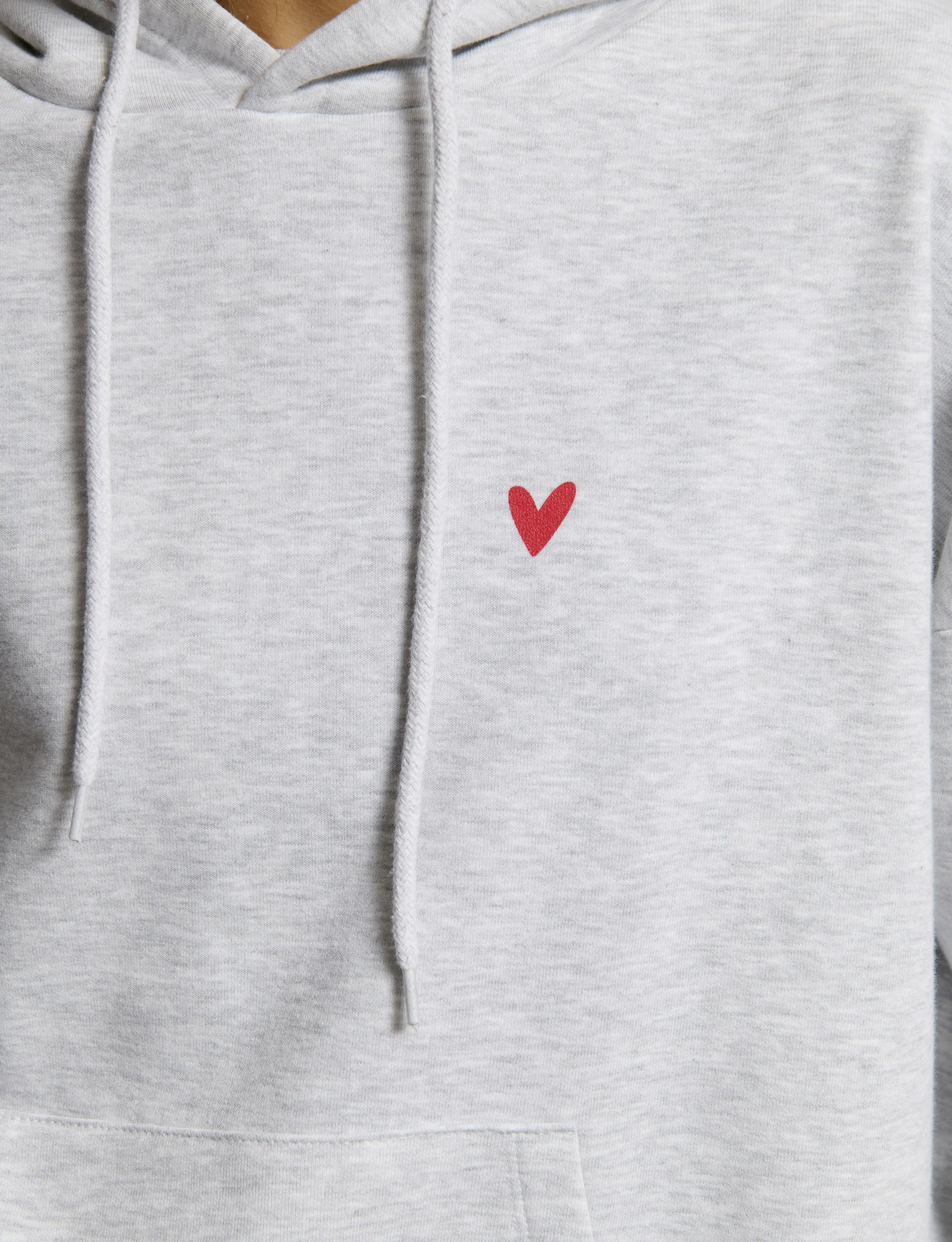 Felpa oversize unisex MI AMORE grigia - Image 3