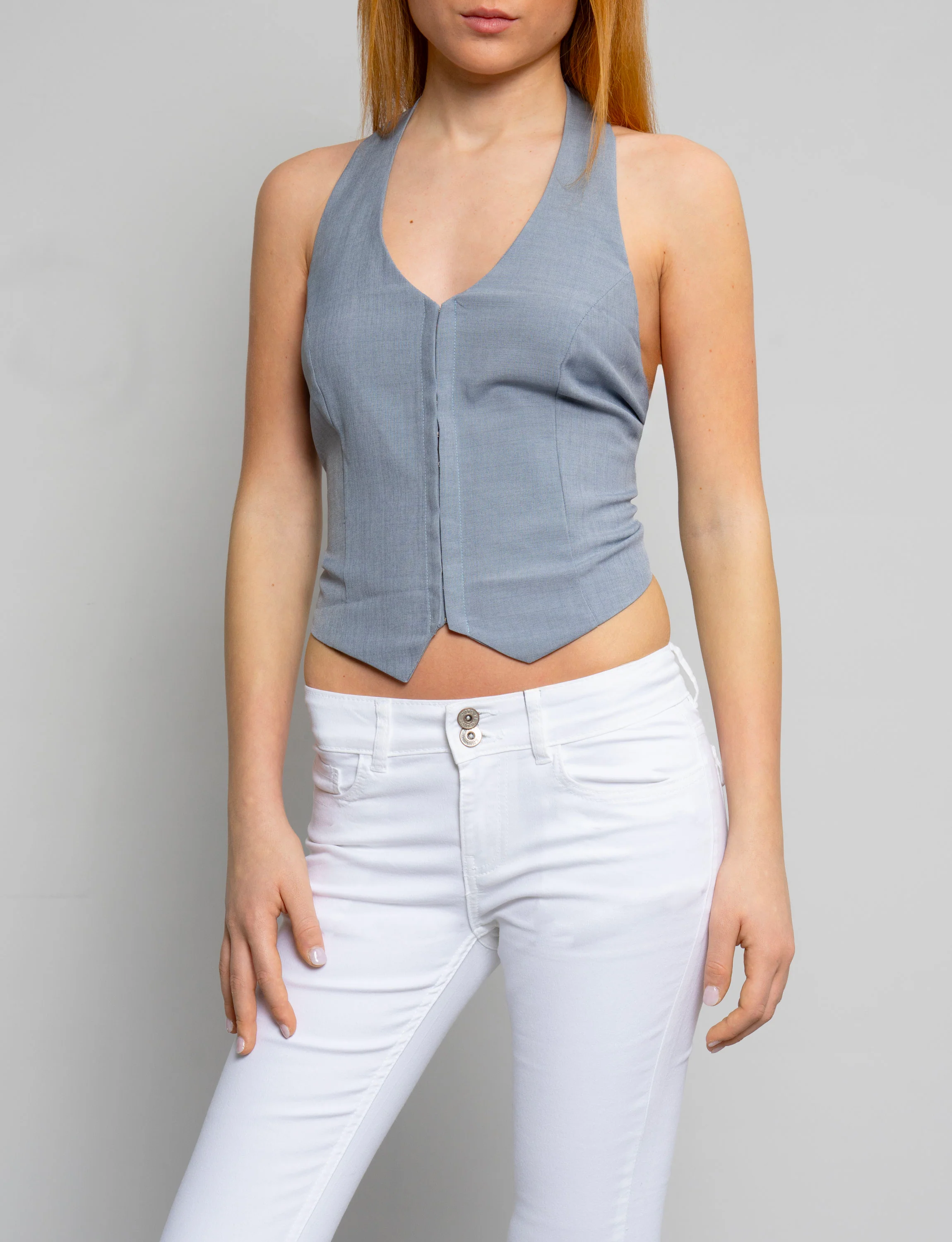 Top gilet a bustino