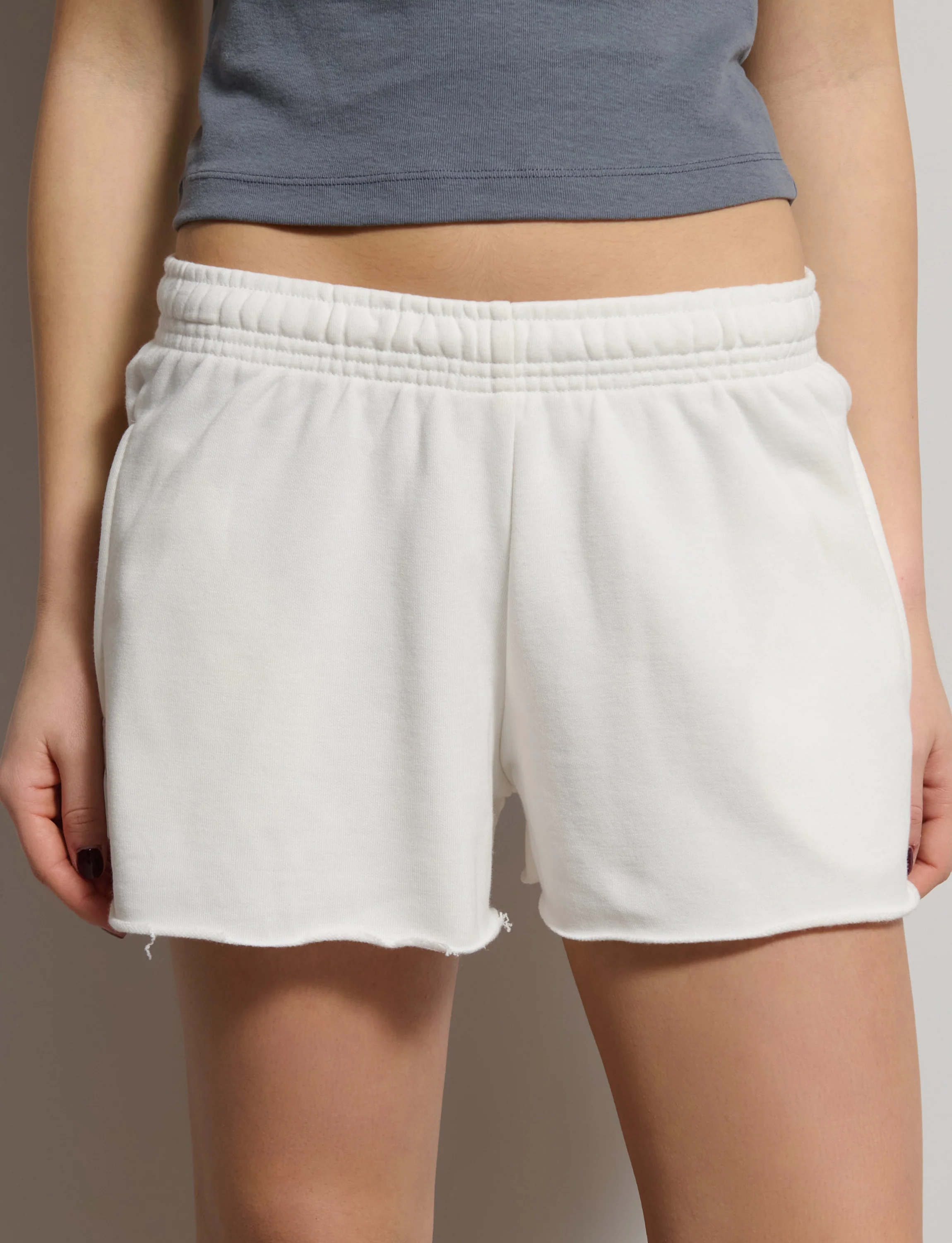 Short panna in felpa