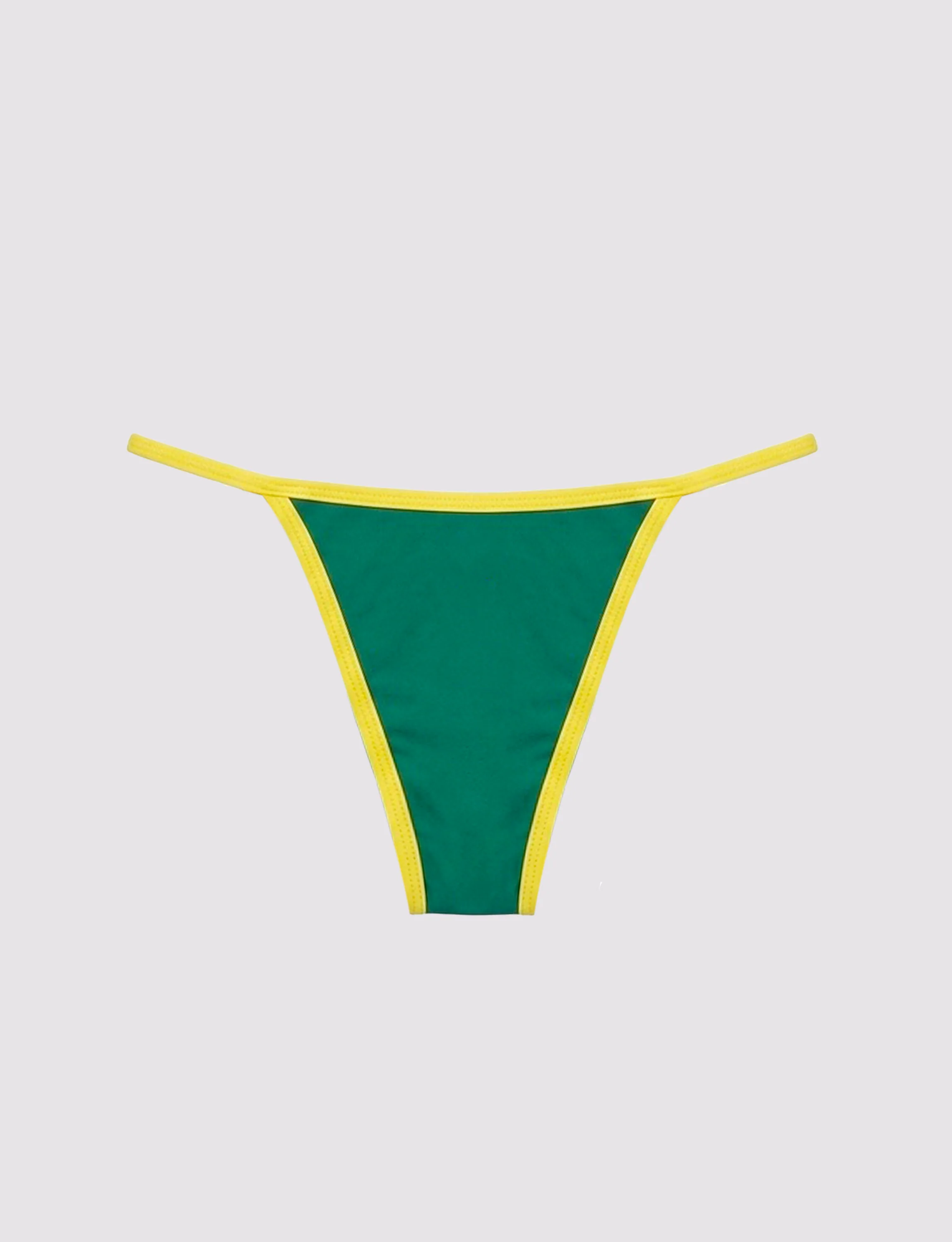 Slip bikini verde con stampa Brasile - Image 4