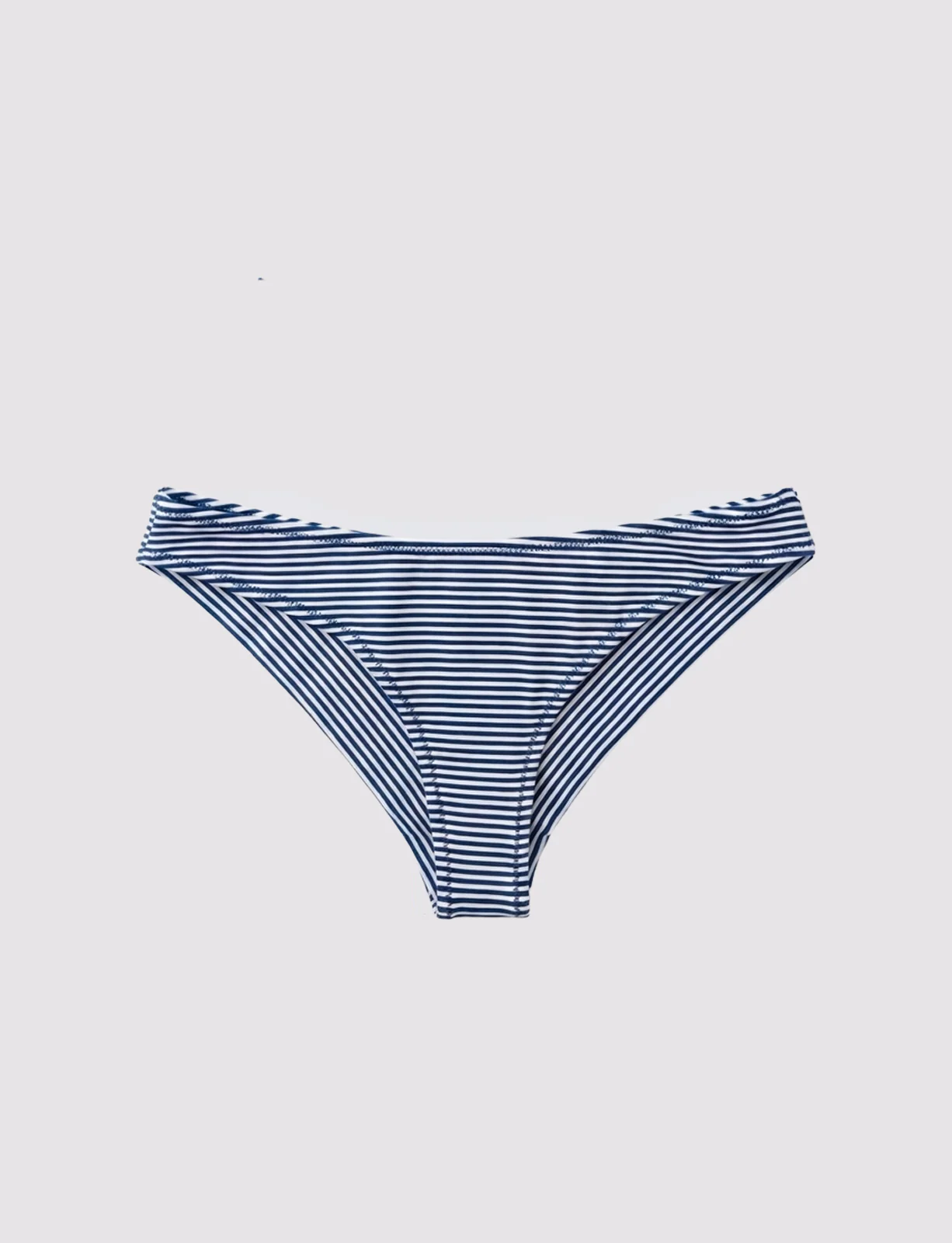 Slip bikini a righe blu