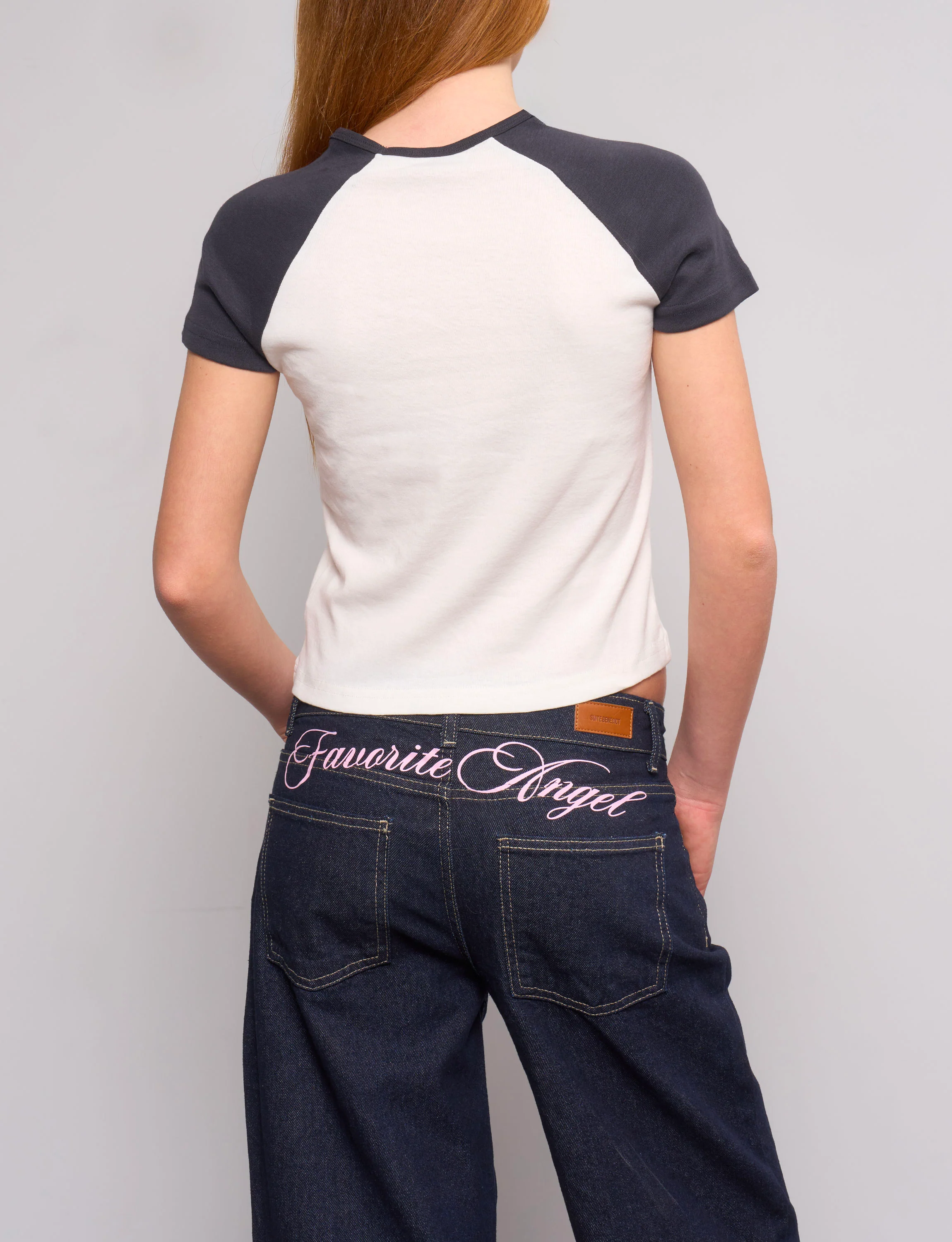 T-shirt a manica corta bicolor “Favorite crush“ - Image 3