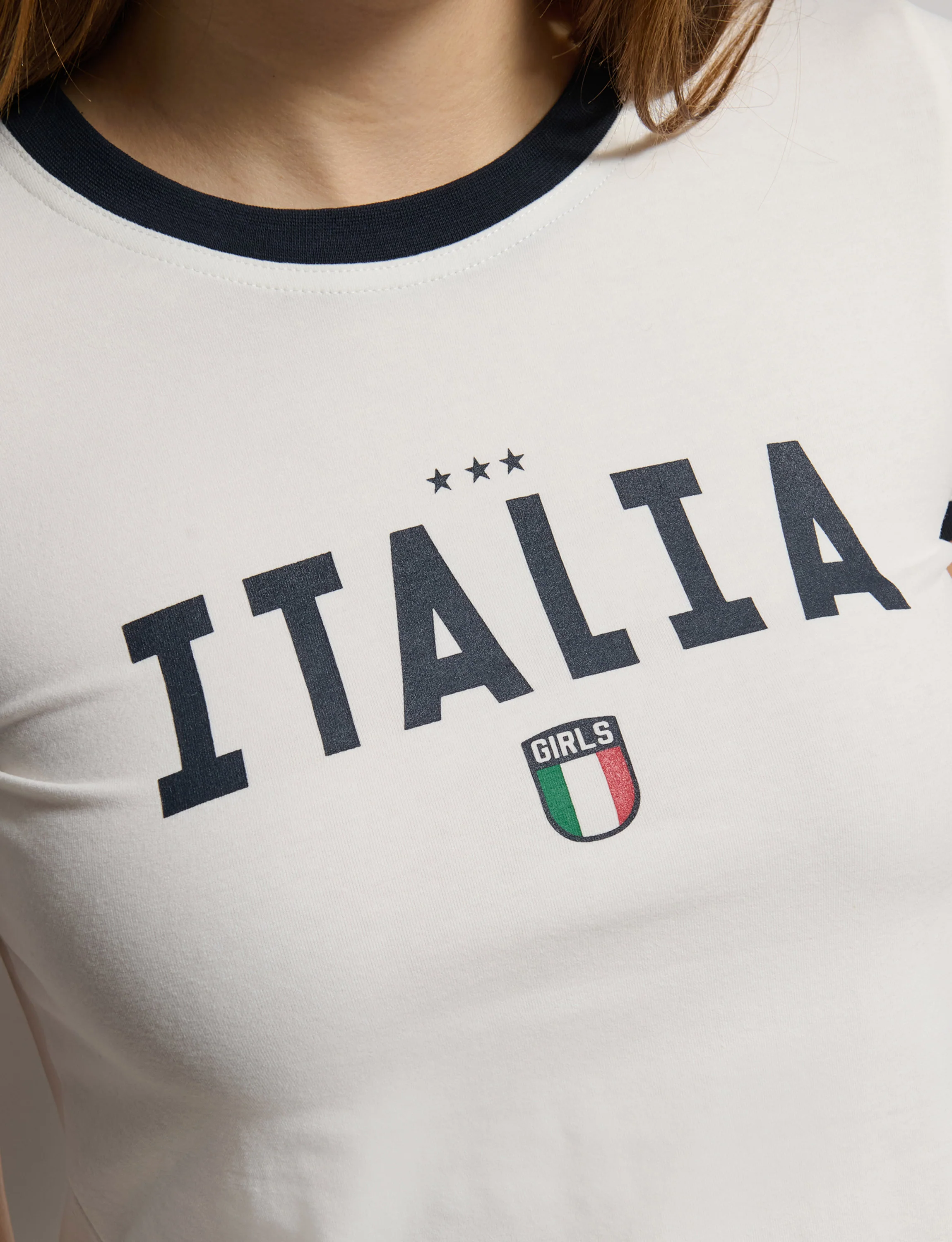 T-shirt bianca con grafiche Italia - Image 3