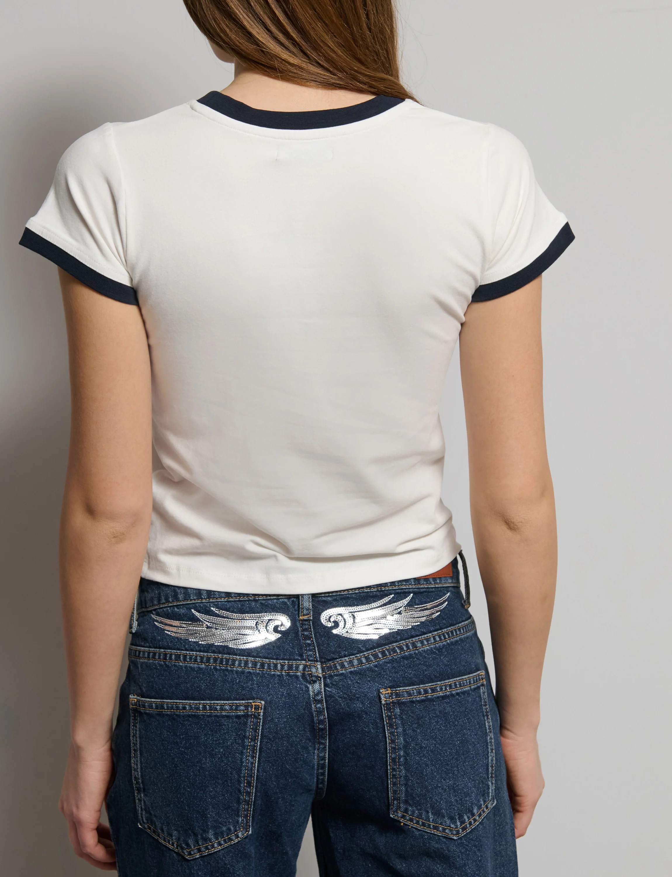 T-shirt bianca con grafiche Italia - Image 4