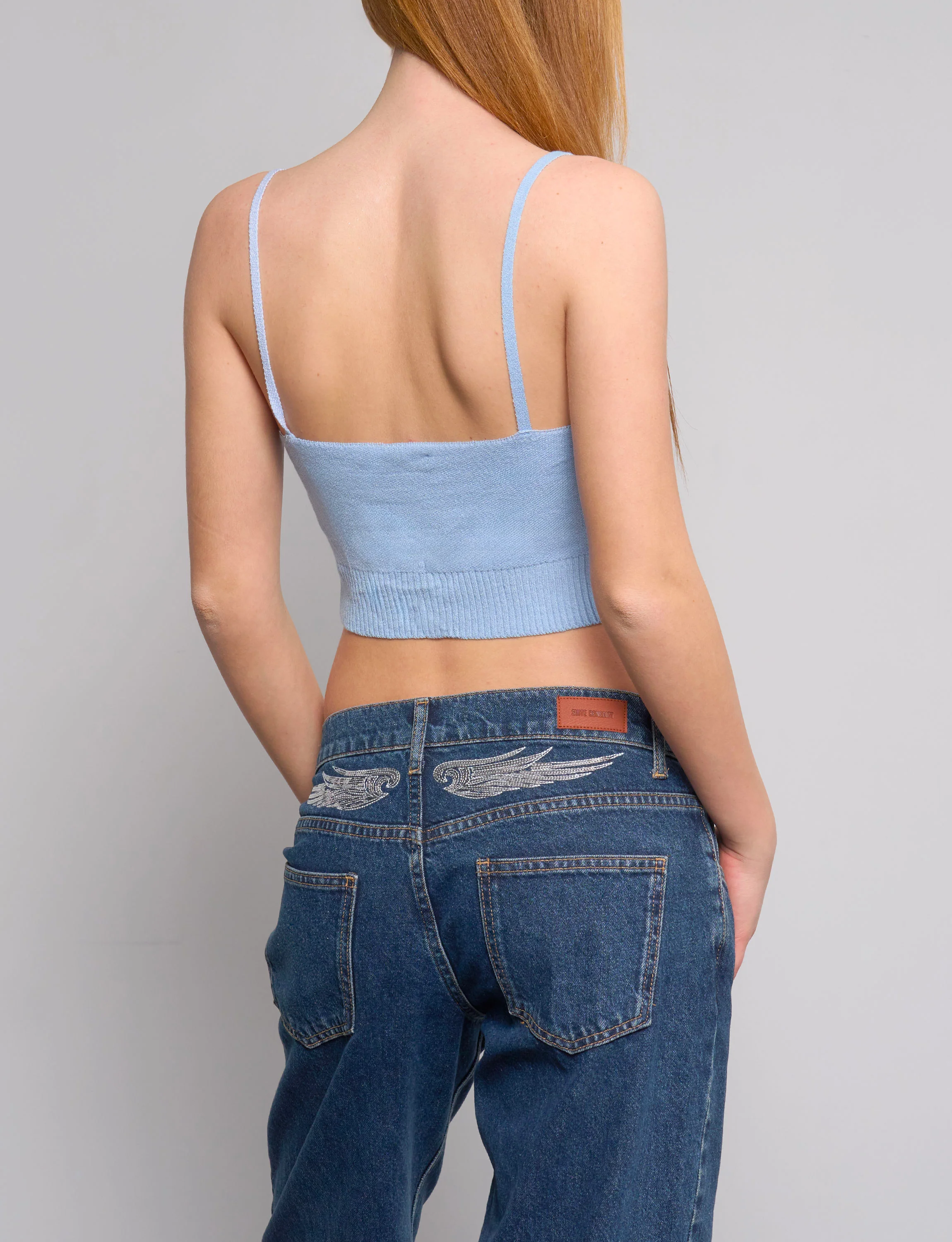 Top in maglia con stelle - Image 3
