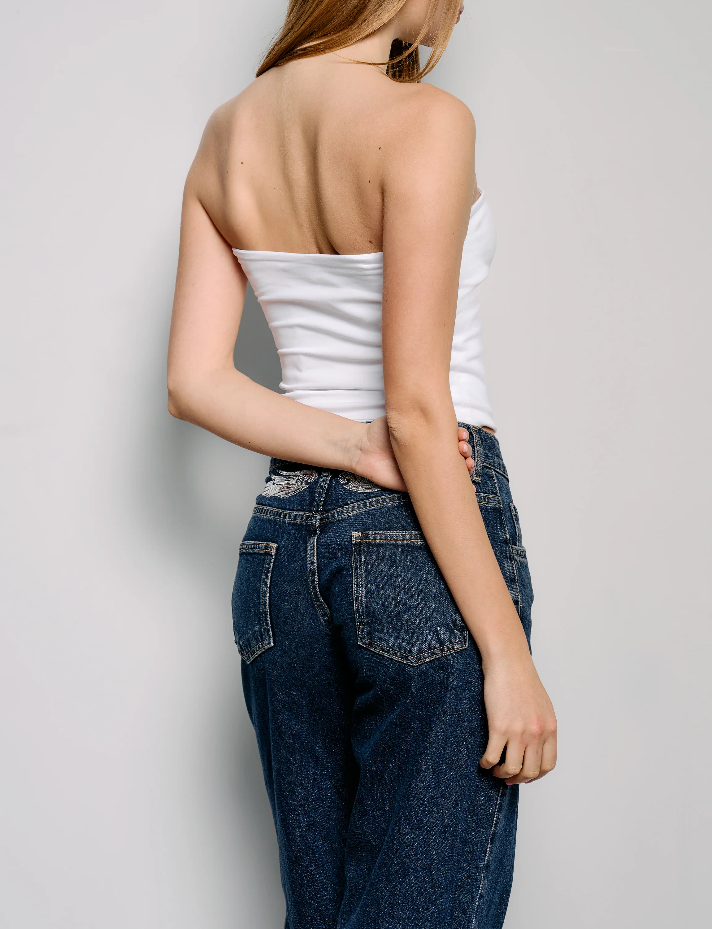 Top bianco a fascia - Image 2