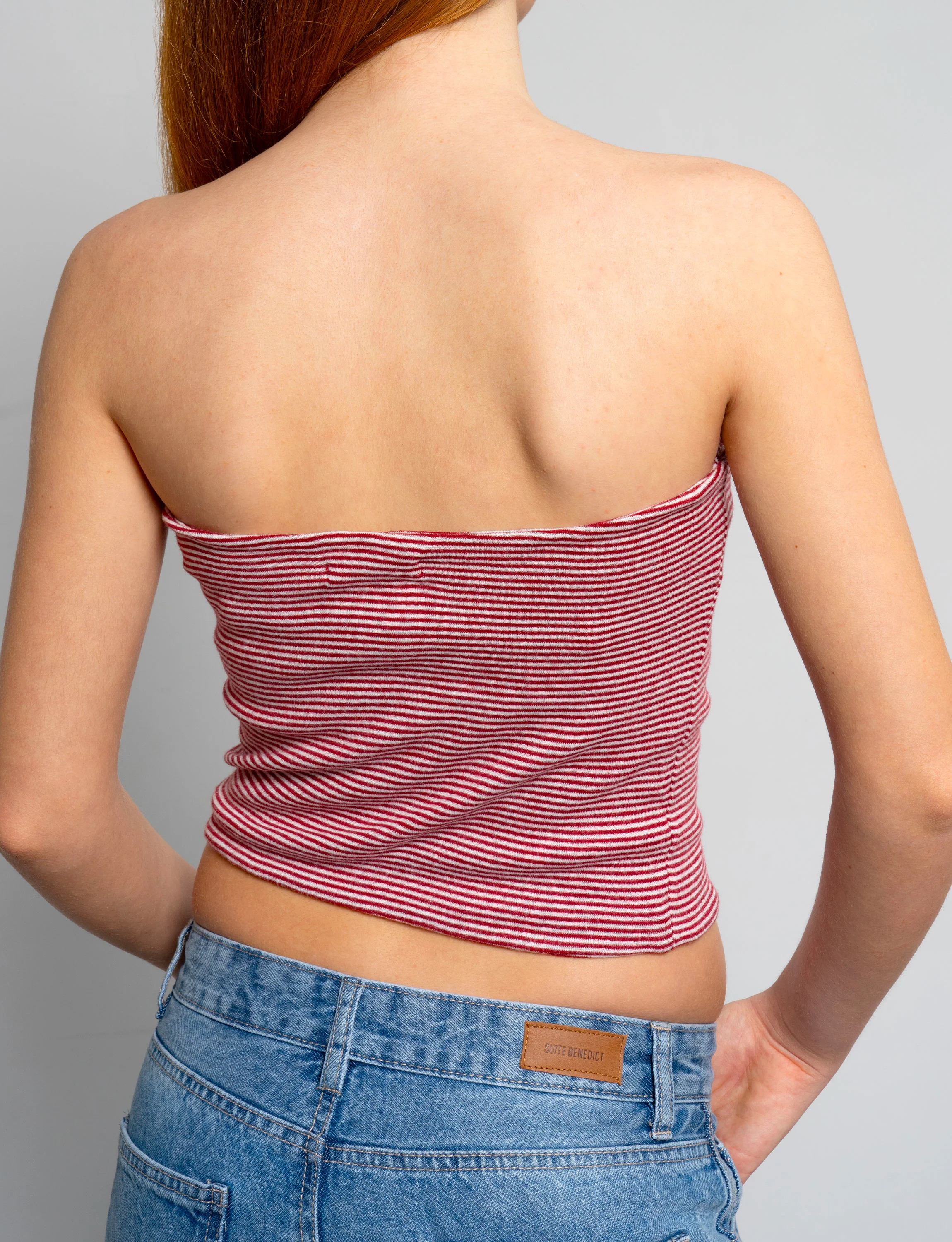 Top a fascia a righe rosse - Image 2