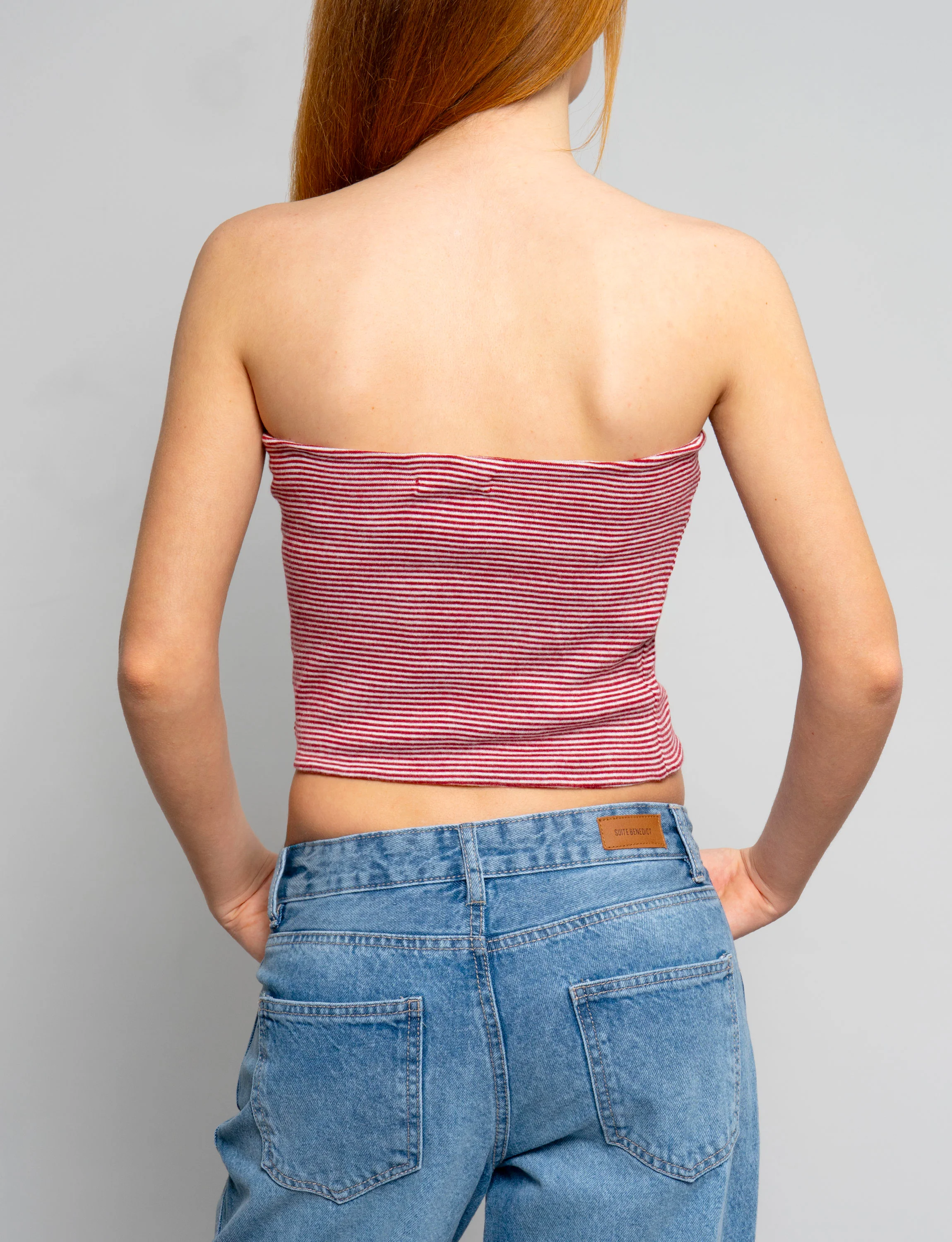 Top a fascia a righe rosse - Image 3