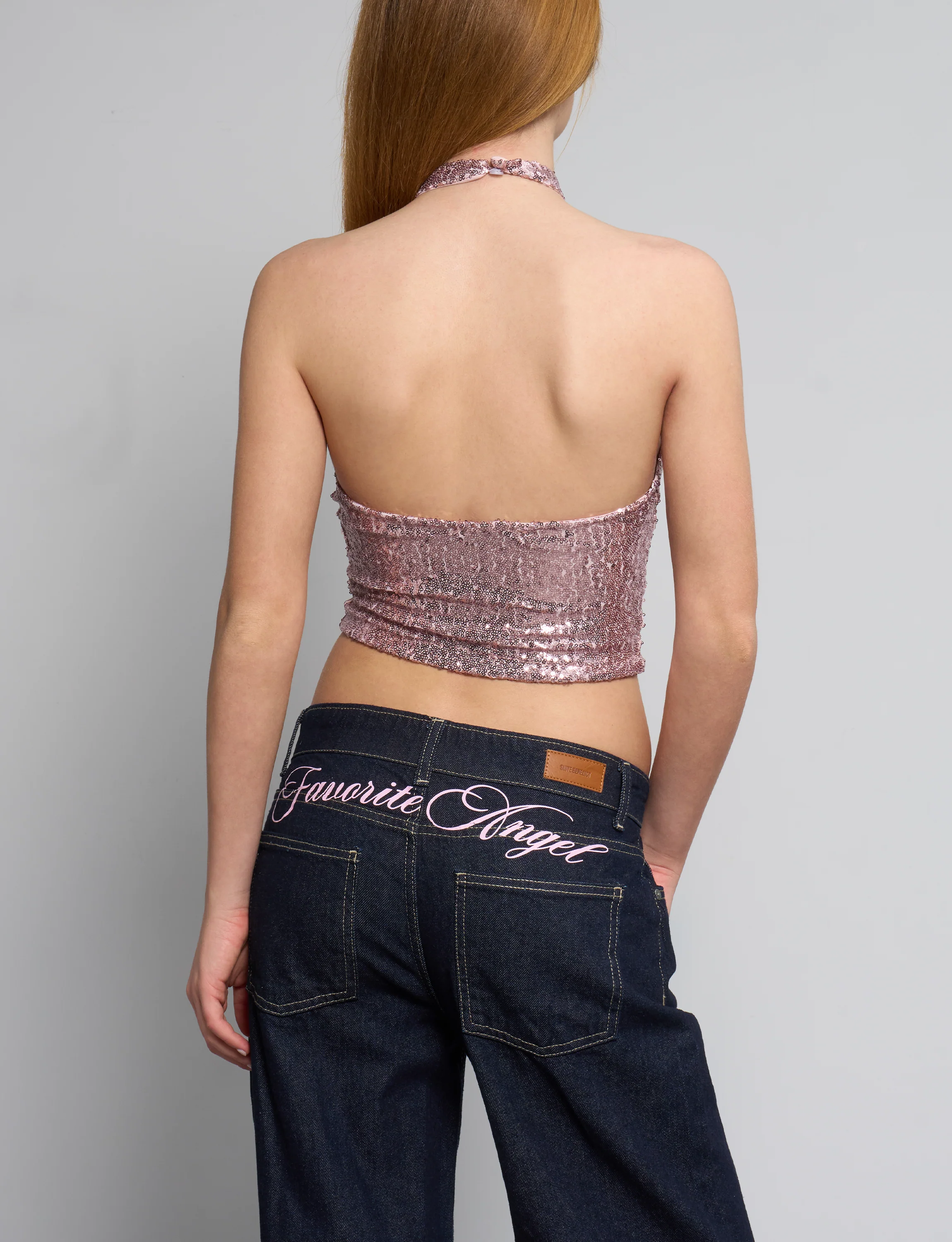 Top rosa in paillettes - Image 2