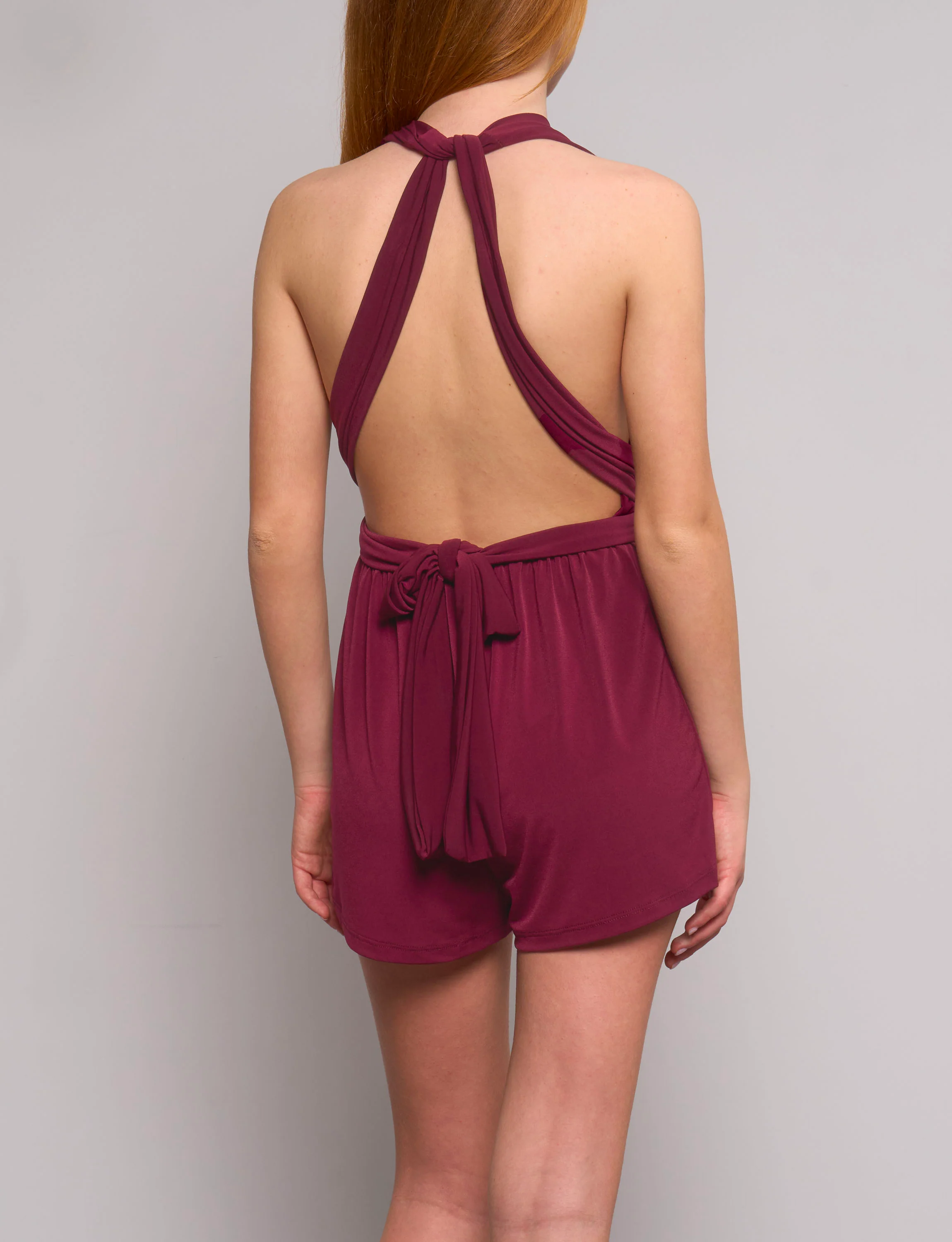 Tutina bordeaux con fasce regolabili - Image 3