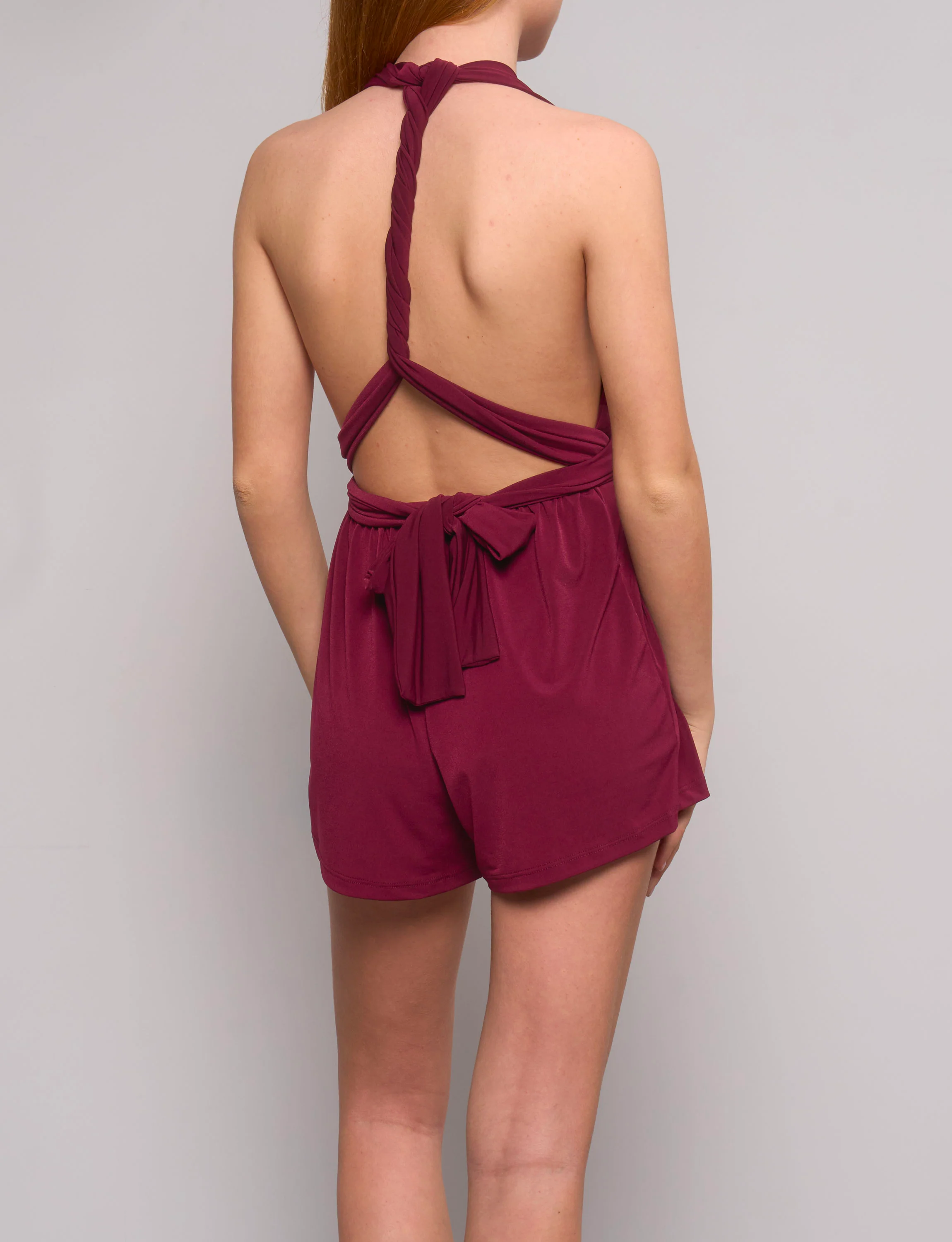 Tutina bordeaux con fasce regolabili - Image 4